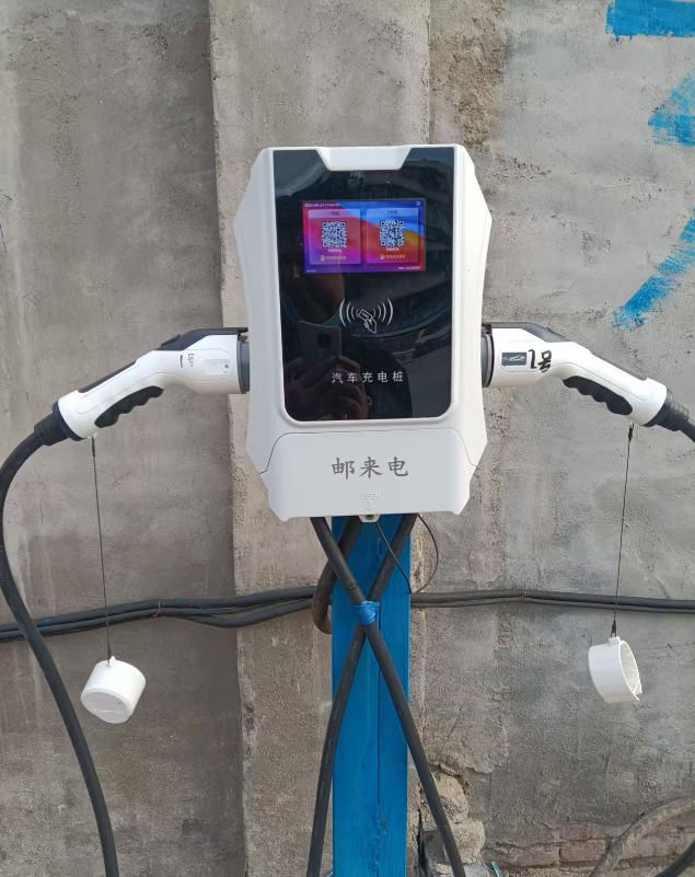 某农贸市场14KW双枪充电桩，充电站运营图